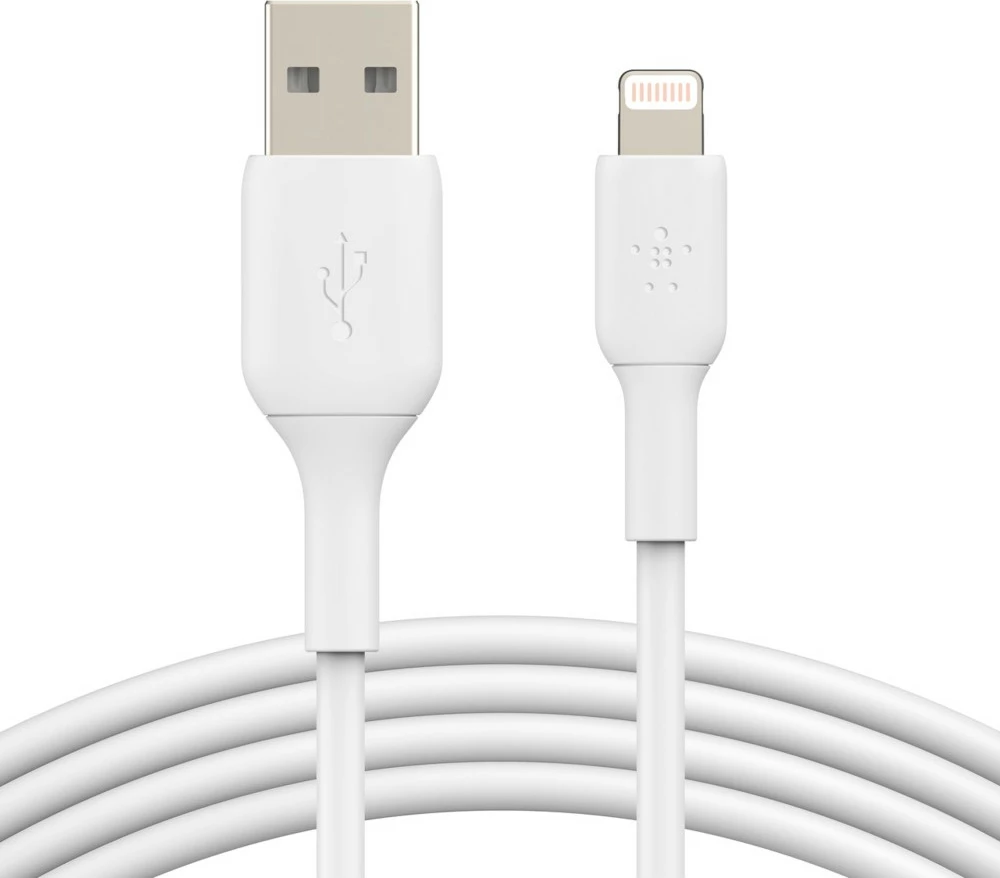 Kabel Lightning v USB-A, Belkin CAA001BT1MWH, 1 m, bel