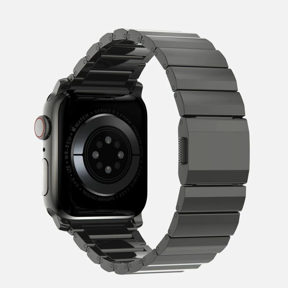 Jekleni pašček za Apple Watch, Tech-Protect SteelBand, 42/44/45/49 mm, črn