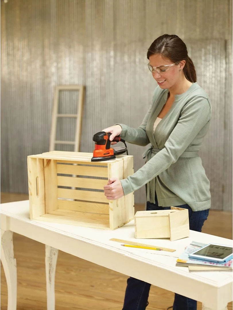 Likalnik/brušenje površin 120 W, orbični premer 2 mm, črno/oranžen – BLACK+DECKER KA2500K-QS Mouse