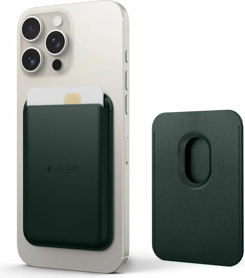 Držalo za kartu Tech-Protect MagWallet z MagSafe, univerzalno, zeleno