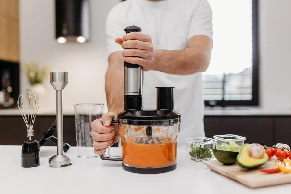 Rokni mešalnik 1200 W, Blaupunkt HBD611, srebrn