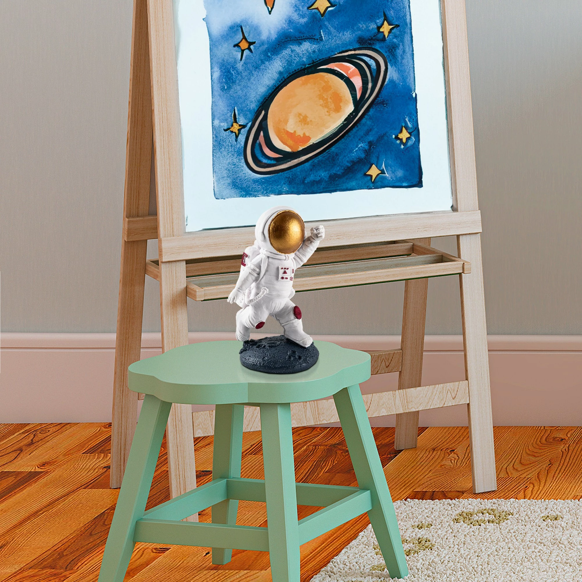 Dekorativni predmet, ročno poslikan, večbarven — Aberto Design Yak-047