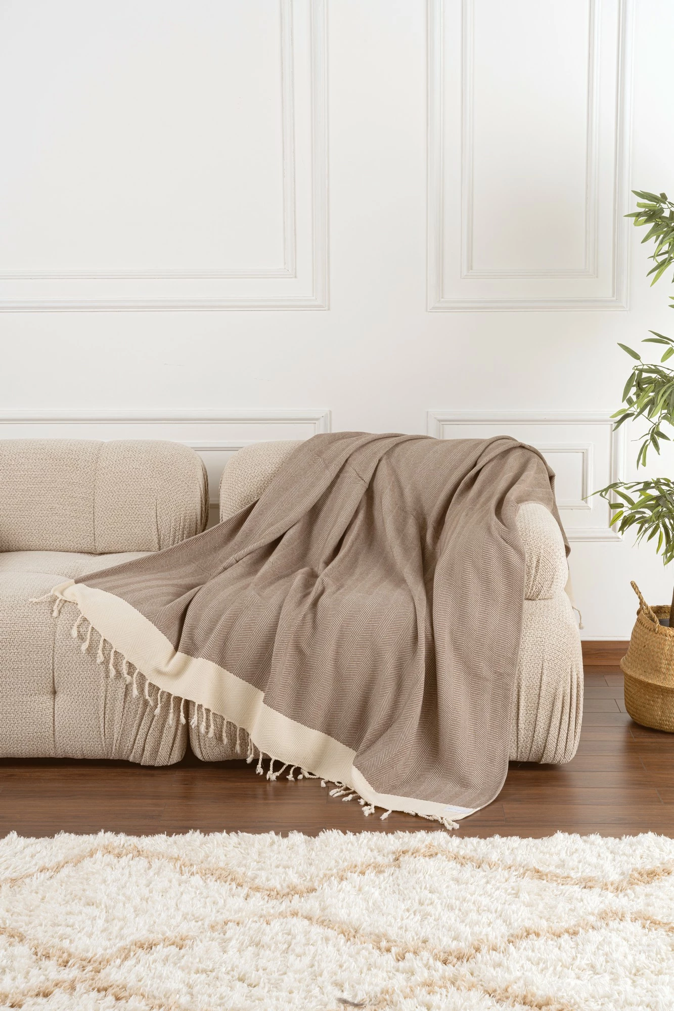 Prevleka za kavč L'essentiel, Baliksirti, svetlo rjava