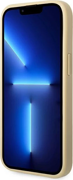 Ovitek za telefon Glitter Script za iPhone 14 6,1", Guess GUHCP14SHGGSHD, trd ovitek, zlata