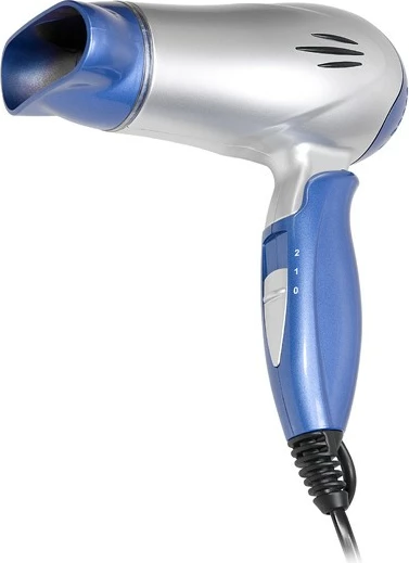 Sušilnik za lase Lafe SWS-001.1, 1200 W, 3 hitrosti, zložljiv ročaj, s koncentratorskim nastavkom, modro/srebrn