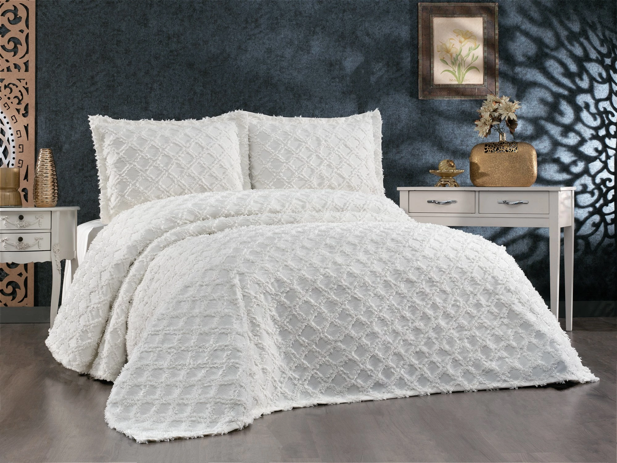 Prevlečni set za dvojno posteljo, krem, L'essentiel Harem