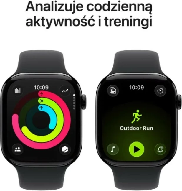 Pametna ura Apple Watch Series 11 GPS+Cellular, 42 mm, ohišje iz oniks aluminija, črn športni pašček S/M
