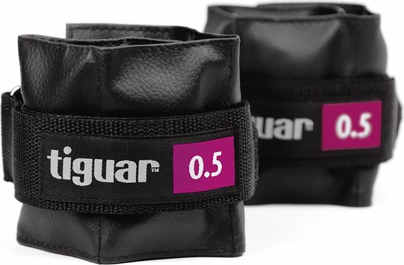 Rokavice z utežmi za vadbo, 0,5 kg, črne