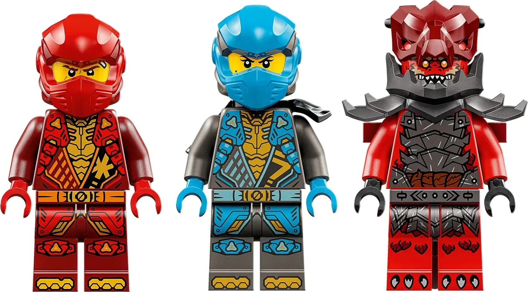Mehanski voznik Storm Rider iz NINJAGO Kai, set LEGO 71830, 3 minifigure