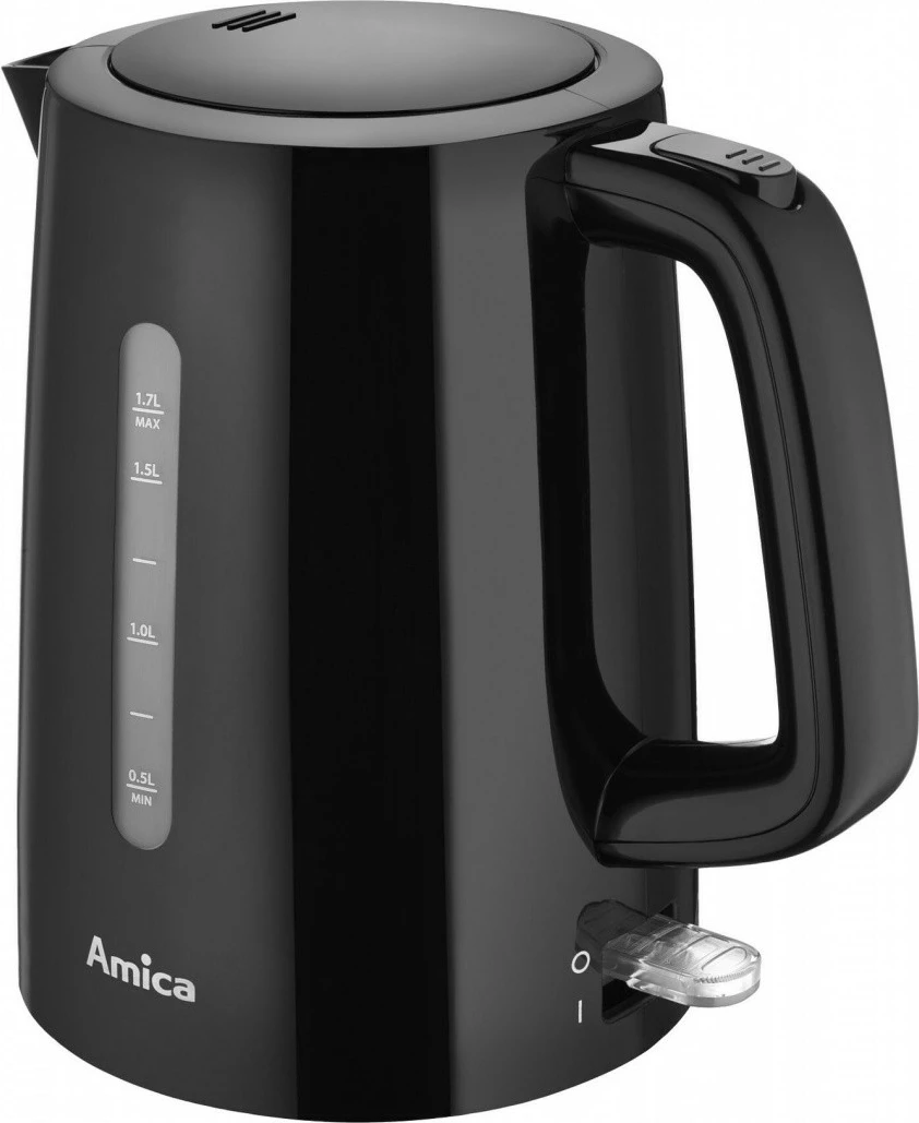 Električni ibrik 1,7 L, 2200 W, črn — Amica KF1014