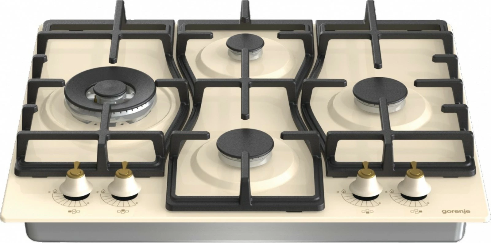 Plinska kuhalna plošča, 4 kuhališča, krem — Gorenje GW6D42CLI