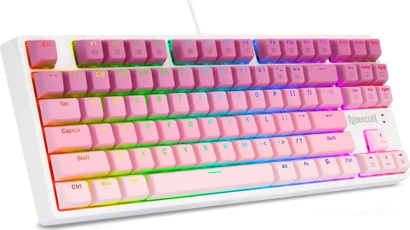 Mehanska tipkovnica Redragon K645W-GP-RGB, RGB, bela