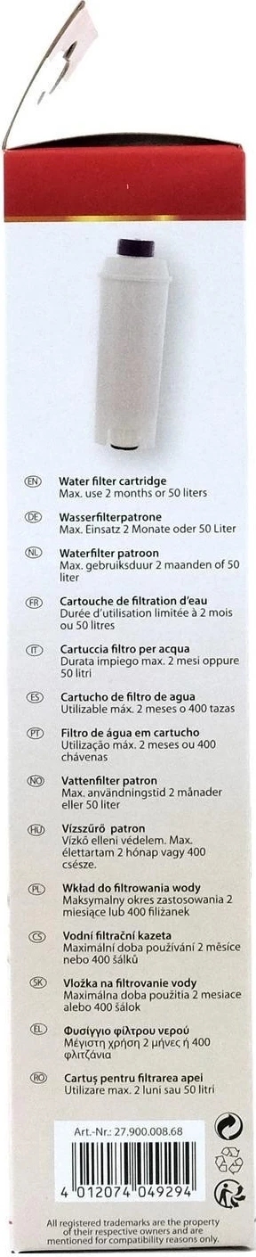 Filter za kavne aparate De'Longhi Scanpart, bel