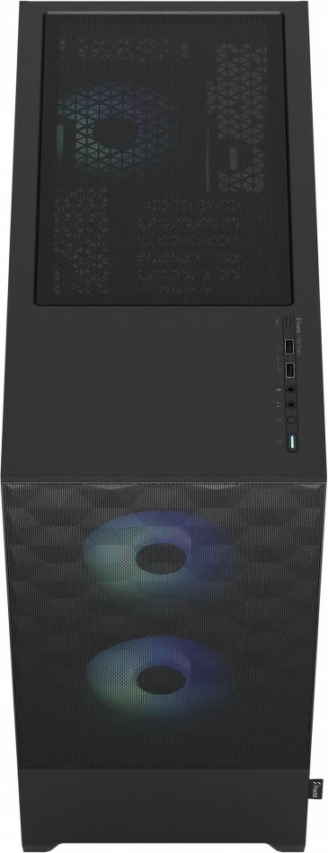 Računalniško ohišje Midi Tower Pop Air TG Clear Tint RGB, črno - Fractal Design