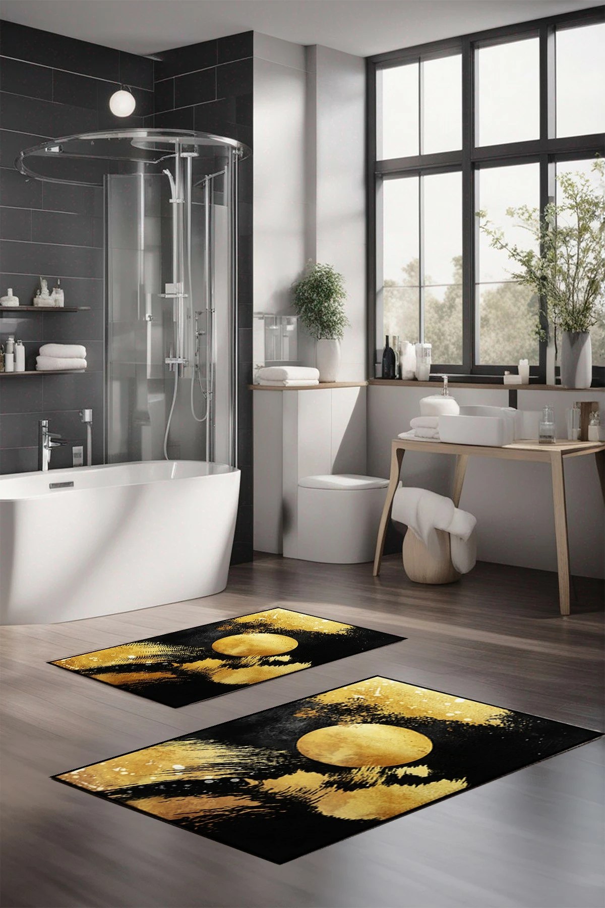 Tapeti za kopalnico, komplet 2 kosa Mijölnir CT-5427