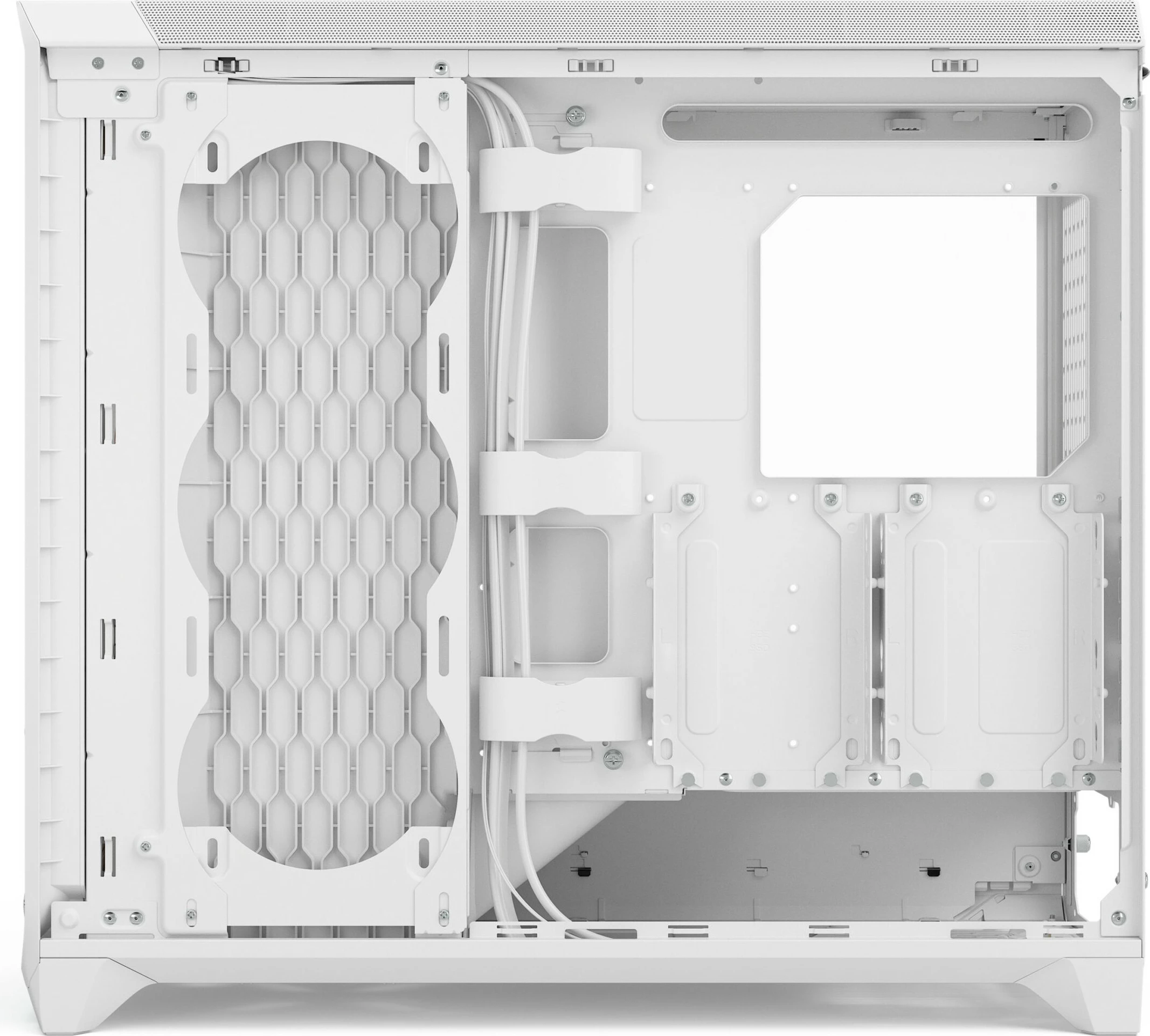 Računalniško ohišje midi tower, RGB, kaljeno steklo, belo - Fractal Design Meshify 3 XL