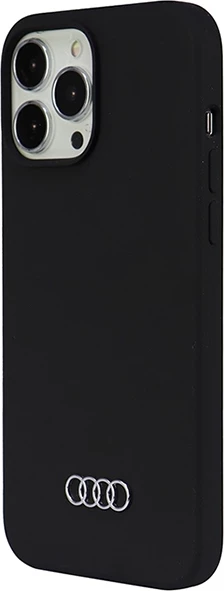 Silikonski ovitek za telefon Audi za iPhone 13 Pro Max 6,7\", črn