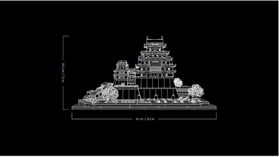 Gradbeni set LEGO Architecture 21060 Himeji Castle, 2125 kosov, plastika
