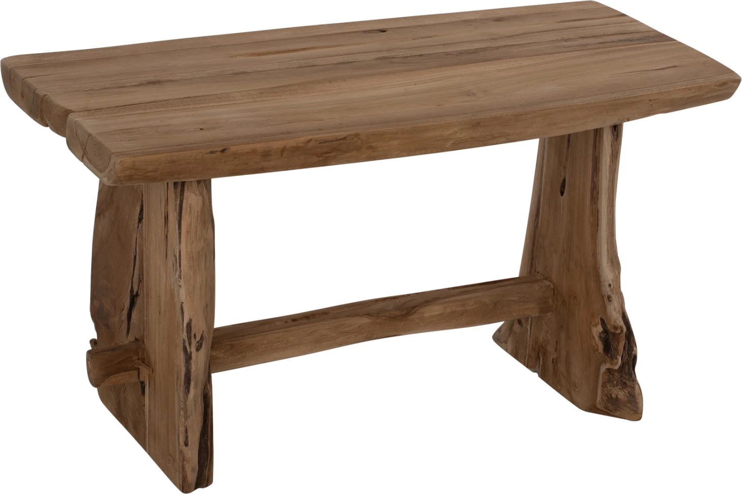 Klop FH9347 iz masivnega tikovega lesa naravne barve 80x40x45