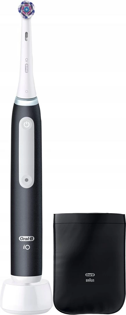 Električna zobna ščetka z etuijem, Braun Oral-B iO, bela/črna