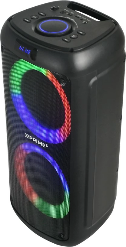 Prenosni zvočnik Bluetooth s karaoke PRIME3 APS51, 3000 W, LED, črn