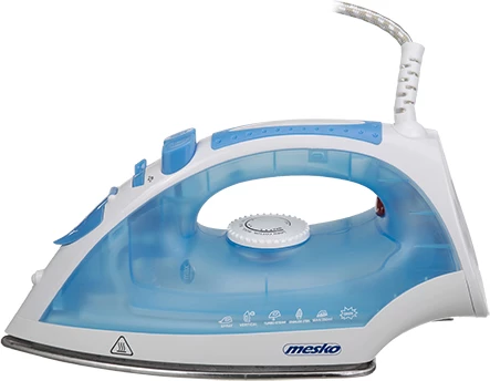 Parni likalnik, Adler MS 5023, 2200 W, plošča iz nerjavnega jekla, modro-bel