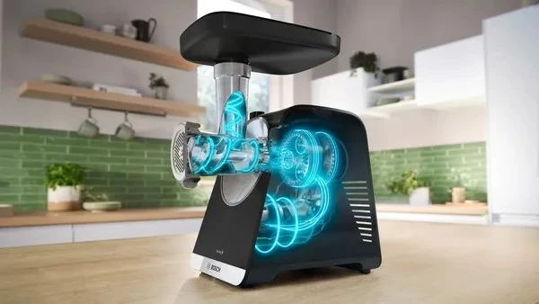 Električni mlinček za meso Bosch Serie 6 MFWS650B, 500 W, črno/srebrn