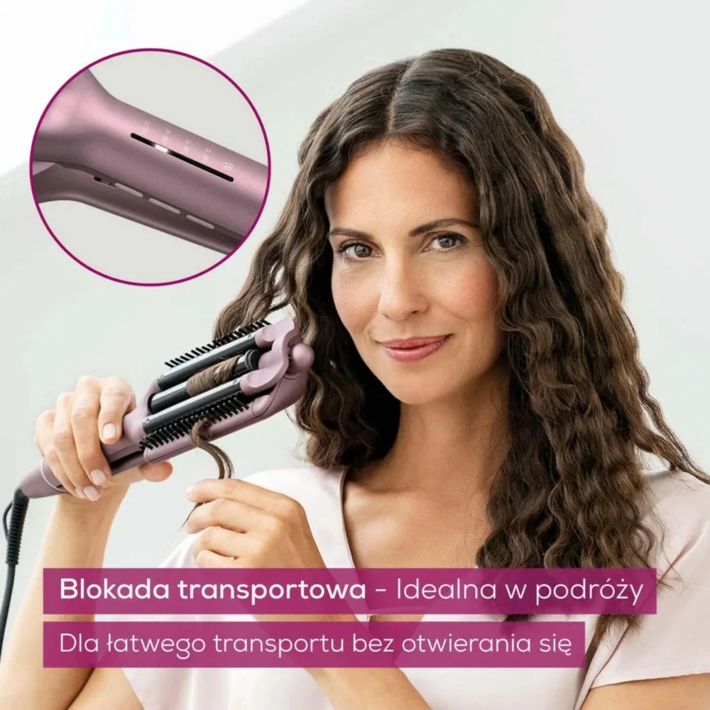 Kodralnik za lase Beurer HT65, keramično-keratinski, črno/rožnato-zlata