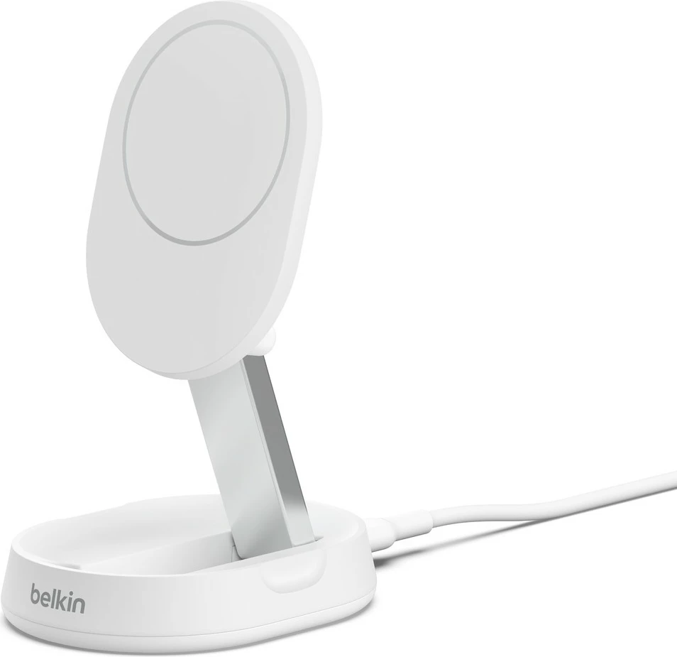 Brezžični polnilec 15W, 1,5 m, bel — Belkin BoostCharge Pro