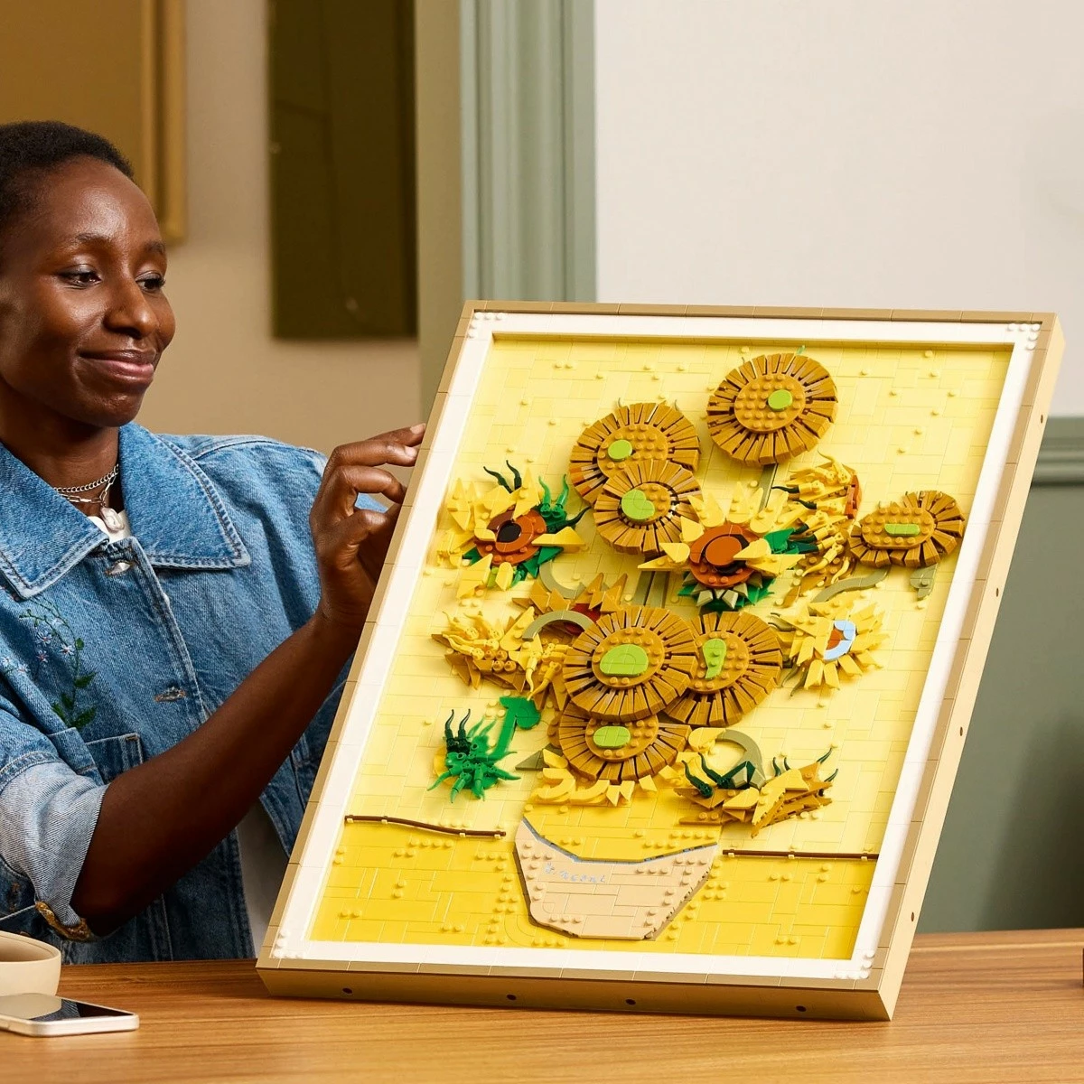 Komplet za sestavljanje LEGO Art 31215 Sončnice Vincent van Gogh, 2.615 kosov, plastika