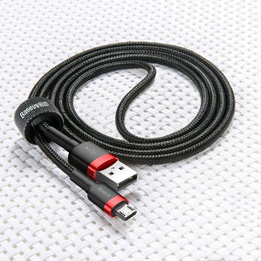 USB na micro USB kabel, Baseus Cafule CAMKLF-HG1, 3 m, sivo-črn