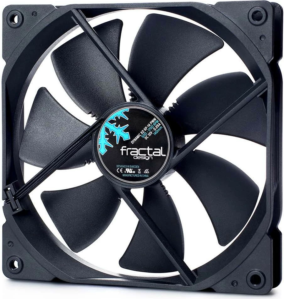 Ventilator za računalniško ohišje Fractal Design Dynamic X2 GP-12 PWM, 120 mm, črn