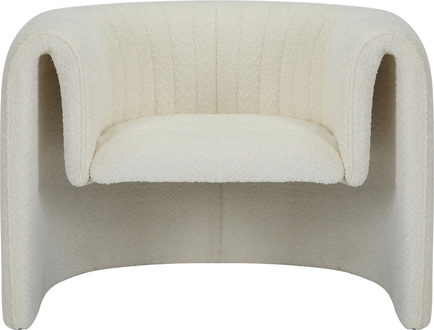 Fotelj RIKER FH9682.04 kovinski okvir-bela tkanina 92x74x69Hcm