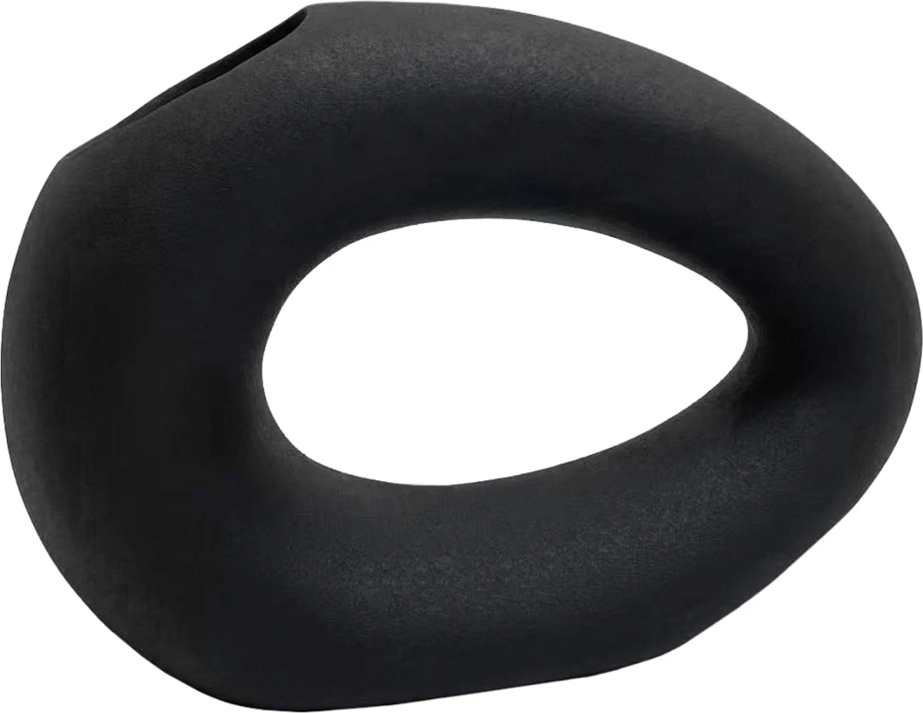 Keramična namizna dekoracija Ellipto FH4645.02 črna mat 23x8x15.5Hcm