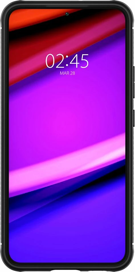 Ovitek za telefon Rugged Armor Spigen za Samsung Galaxy S22, črn