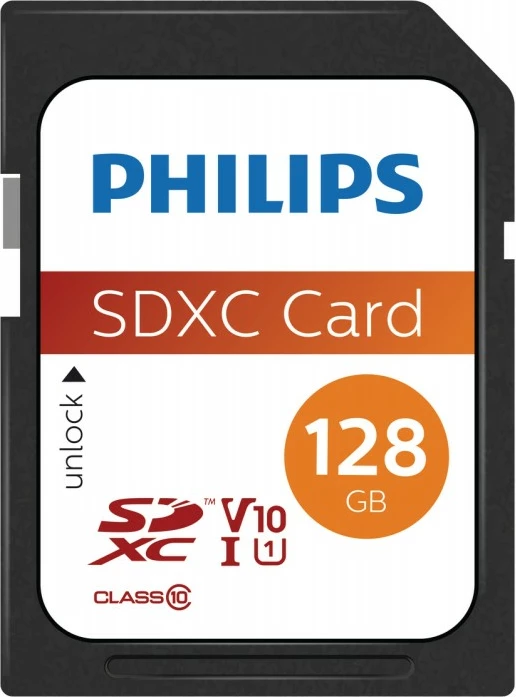 Kartica za pomnilnik 128GB SDXC, Class 10 UHS‑I U1 Philips