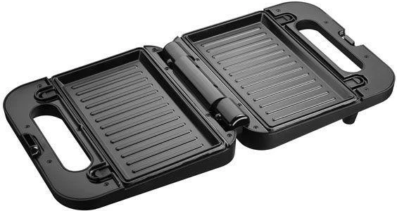 Večfunkcijski toster z 3 zamenljivimi ploščami, 750 W, črn - Amica SMK4011