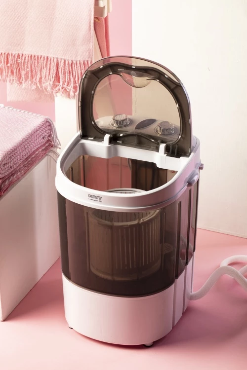 Prenosni pralni stroj z ožemanjem Adler CR 8054, 3 kg pranja, 1 kg ožemanja, program 15 min, bel/siv