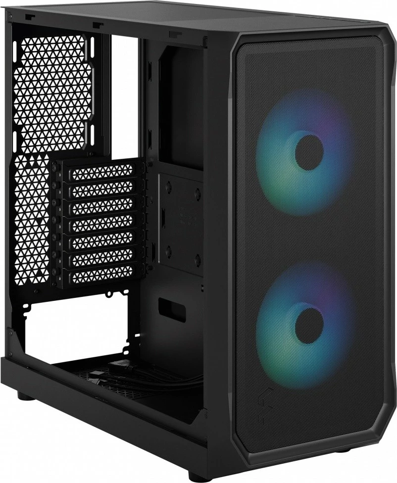 Računalniško ohišje Fractal Design Focus 2 RGB, Midi Tower, ATX, kaljeno steklo, črno