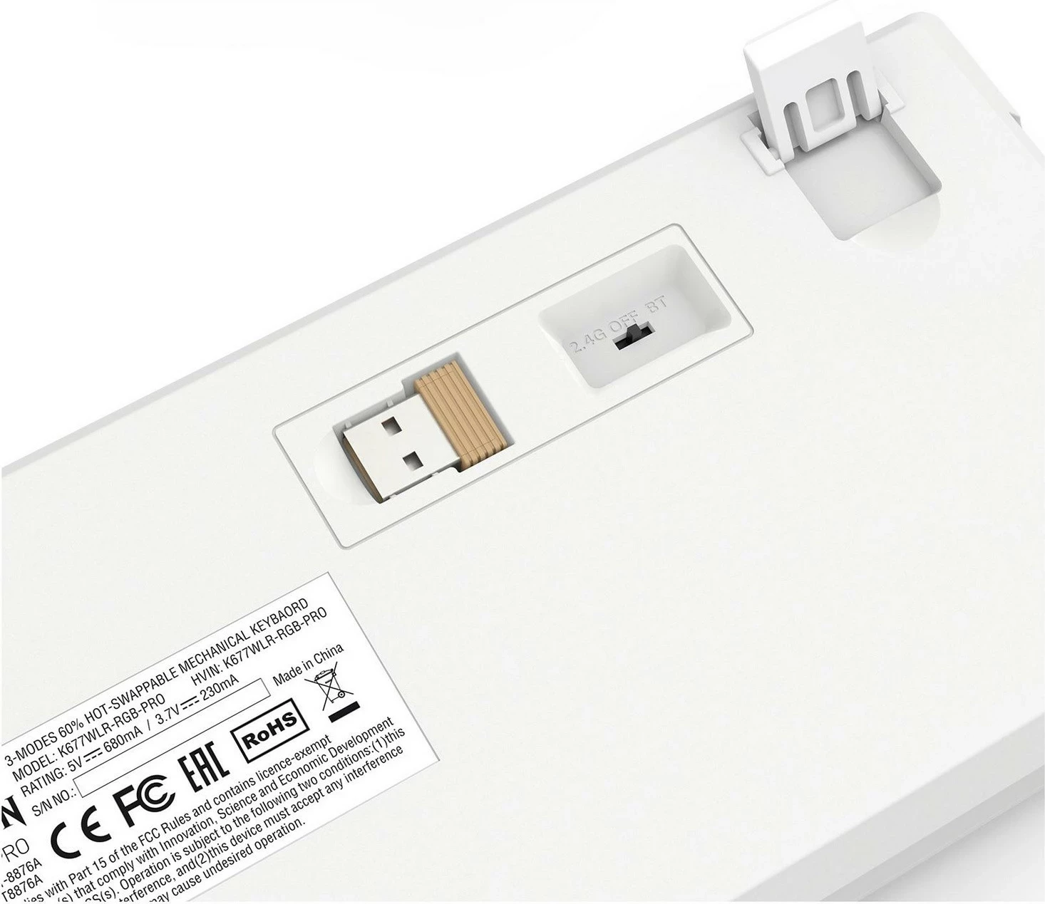 Mekančna tipkovnica z RGB, Redragon K677WLR-RGB-PRO Rammus, rjava