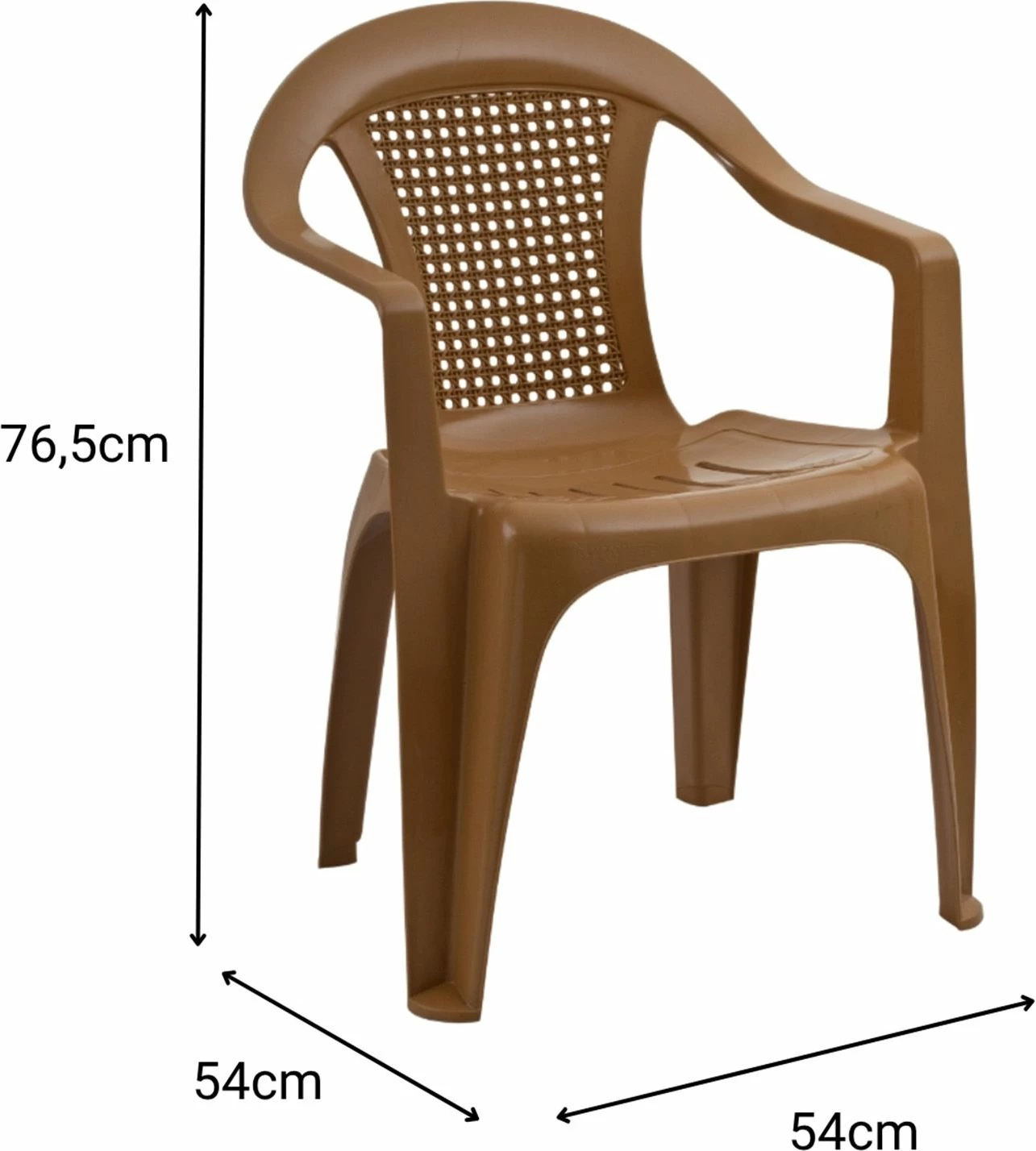 Stol Smart Lara, rjav, Skye Decor