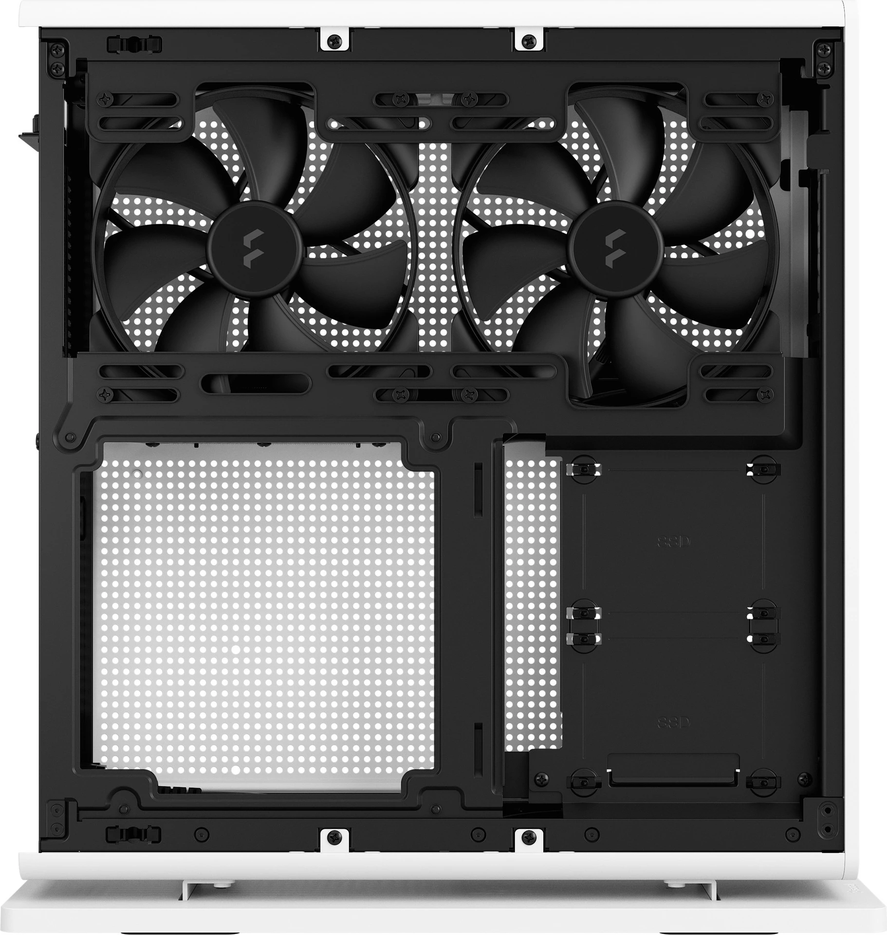 Kompaktna ohišje Fractal Design Ridge, Mini-ITX, SFF, belo