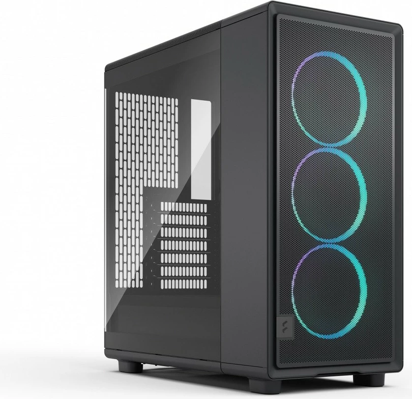 Ohišje Fractal Design Epoch Black TG RGB Light Tint, midi-tower, ATX, RGB, črno