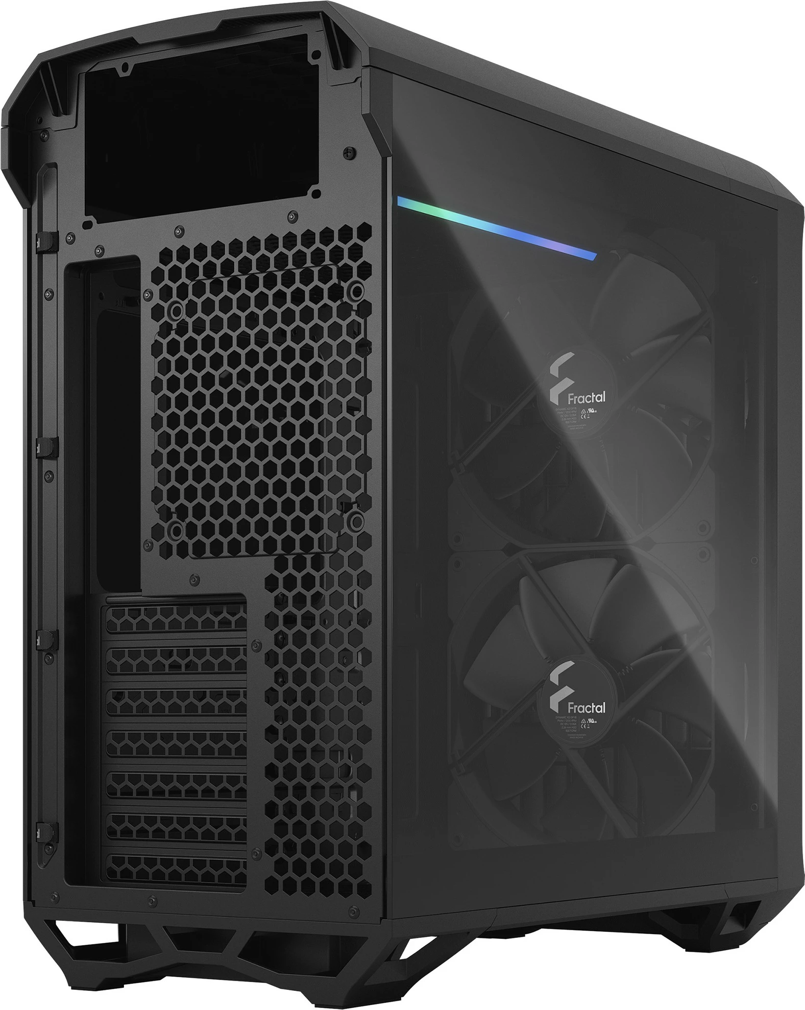Kompaktno ohišje Fractal Design Torrent Compact, Tower, ATX/EATX/micro ATX/Mini-ITX, kaljeno steklo, črno