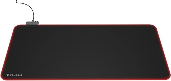 Velika podloga za miško Genesis Boron 500 XXL RGB, črna