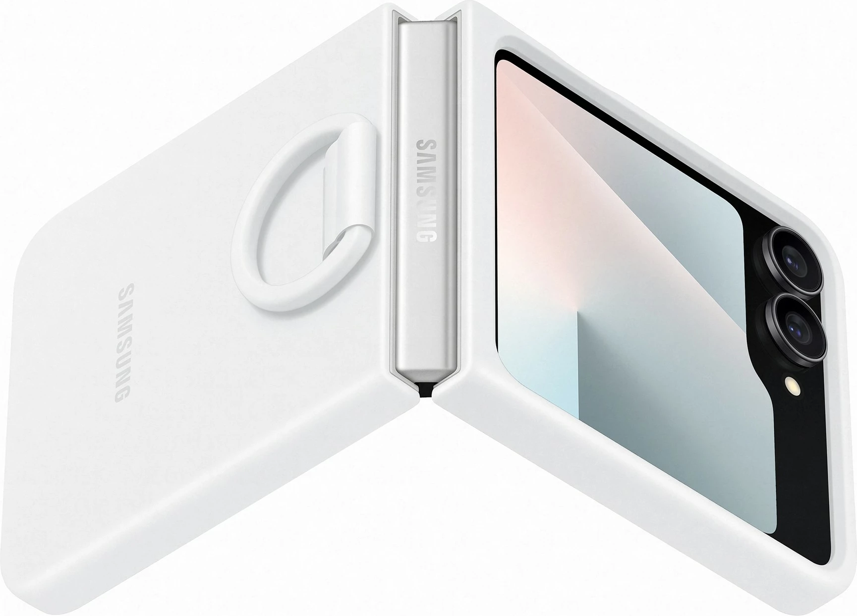 Silikonska zaščita Samsung Flip7 FE, bela