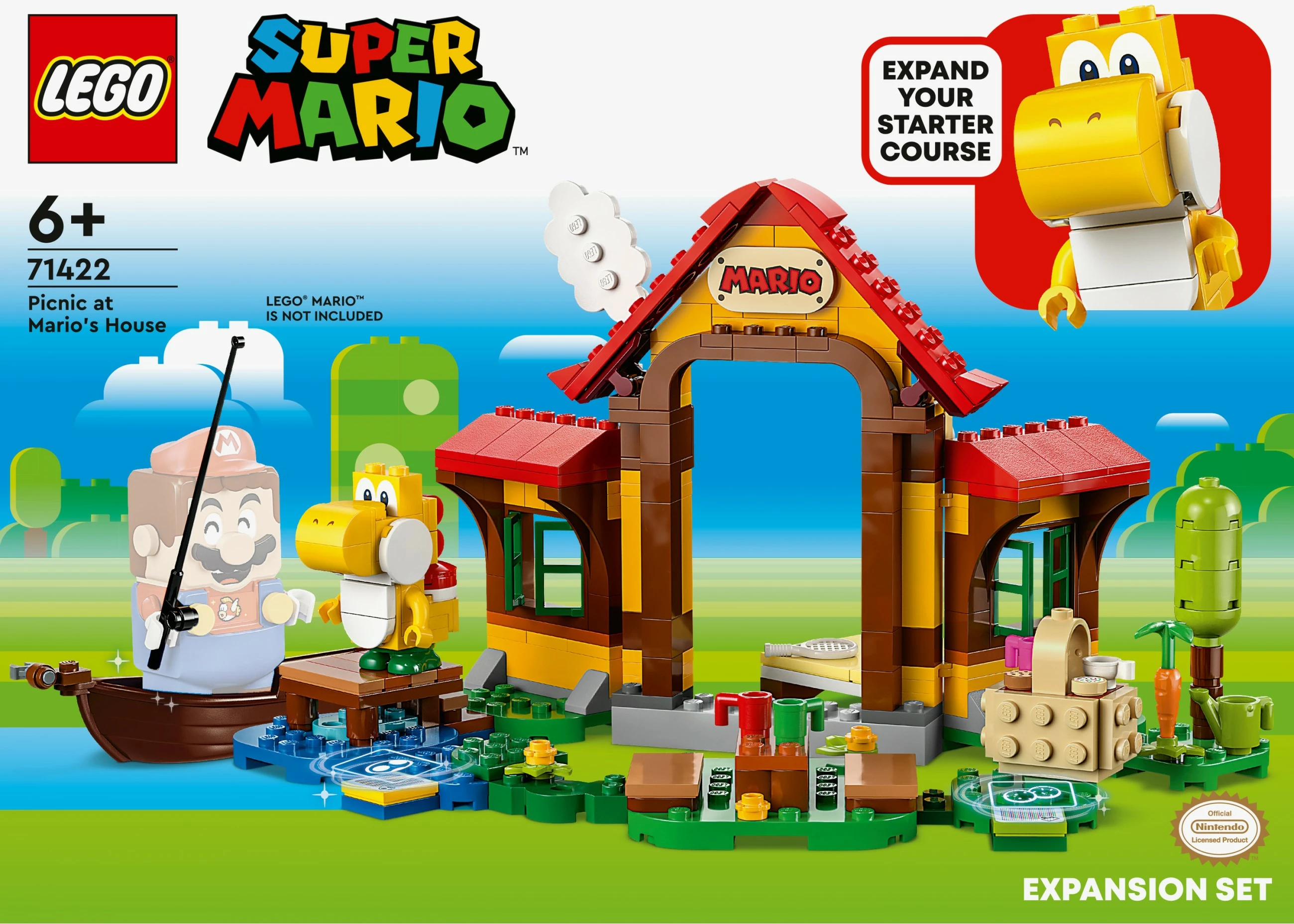 Set za sestavljanje LEGO Super Mario, Piknik pri Mariovi hiši, 259 kosov, večbarven