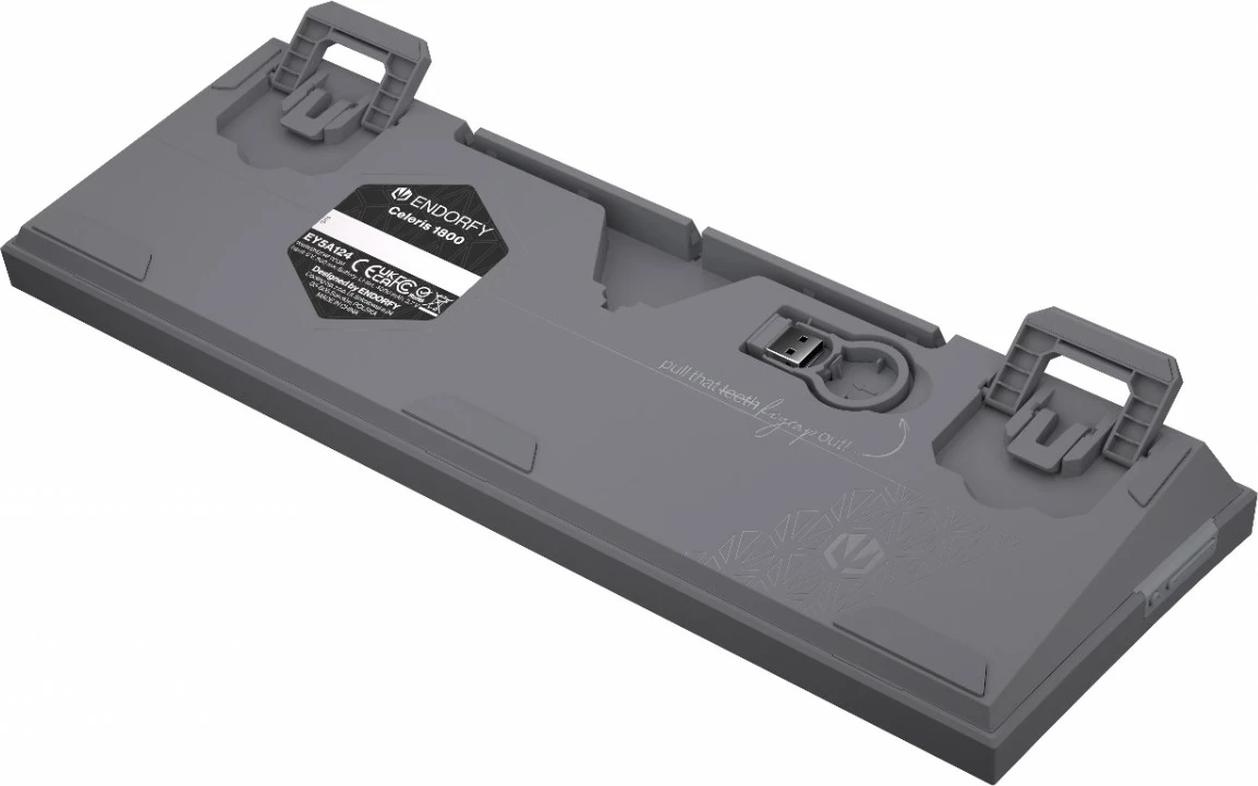 Mehanska tipkovnica Celeris 1800 Endorfy, RGB, brezžična, 96%, siva