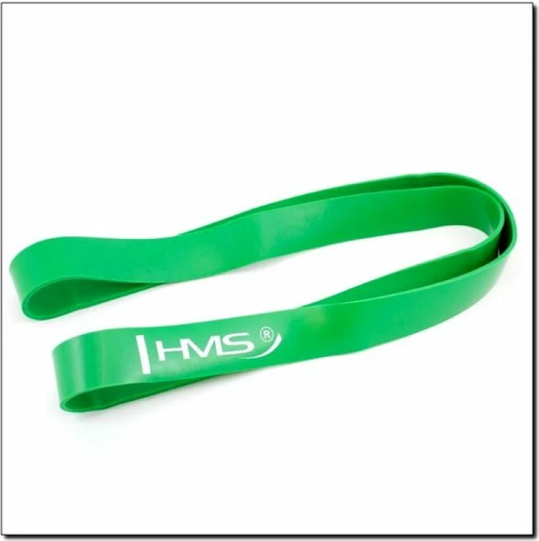 Trening elastičen trak HMS GREEN GU05, 45x4,5x2080 mm