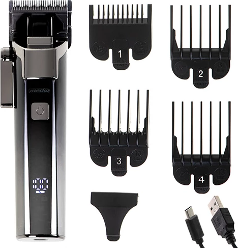 Brivnik Mesko MS 2842, LED zaslon, polnjenje USB‑C, IPX6, do 200 min, 4 glavnika